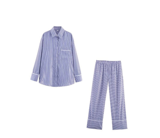 Striped Classic Lounge Pajama Set