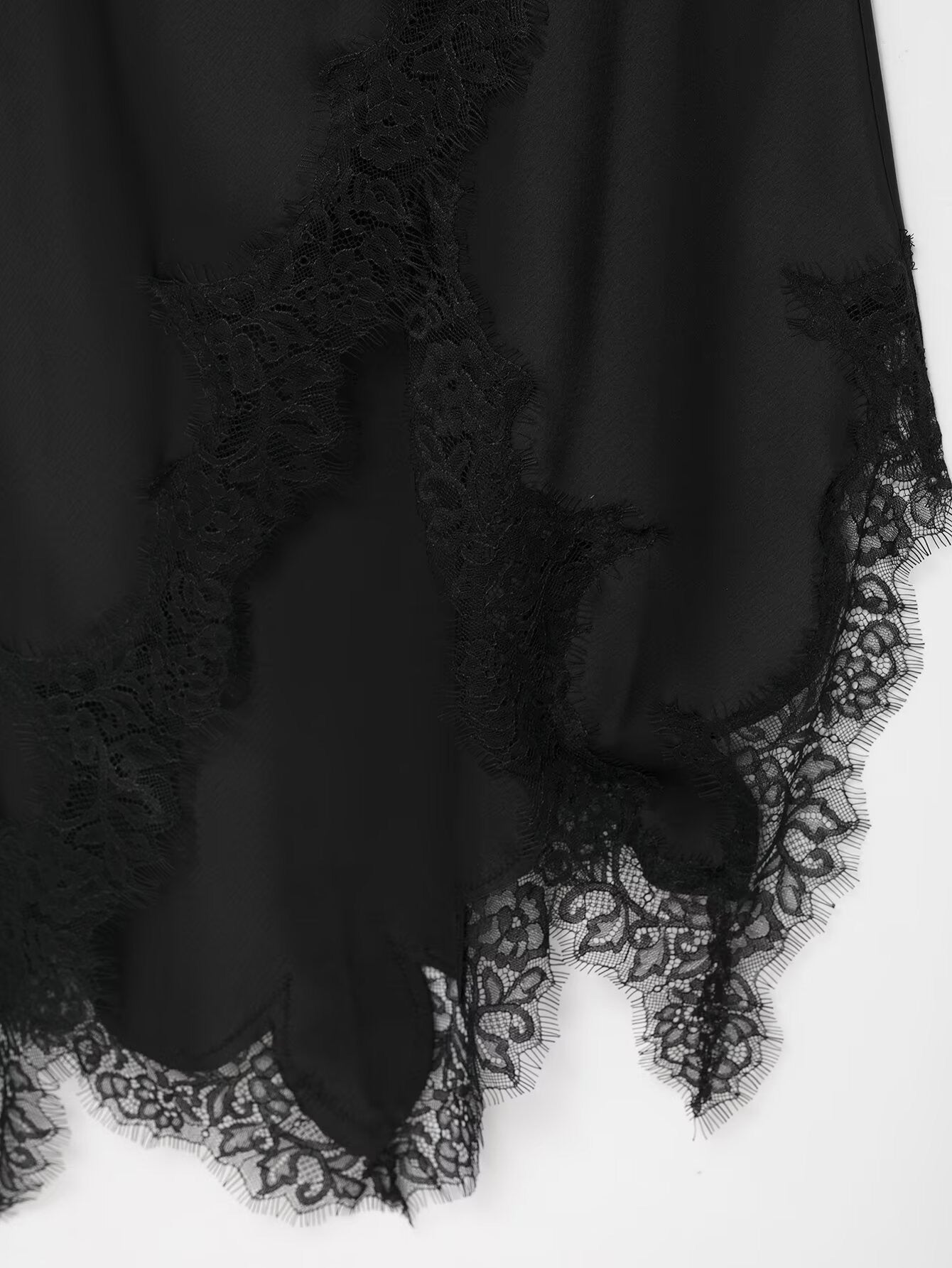 Cascade Lace Slip Dress