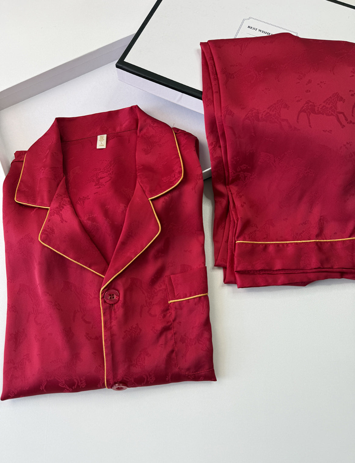 Crimson Royale Satin Set (Couple Edition)