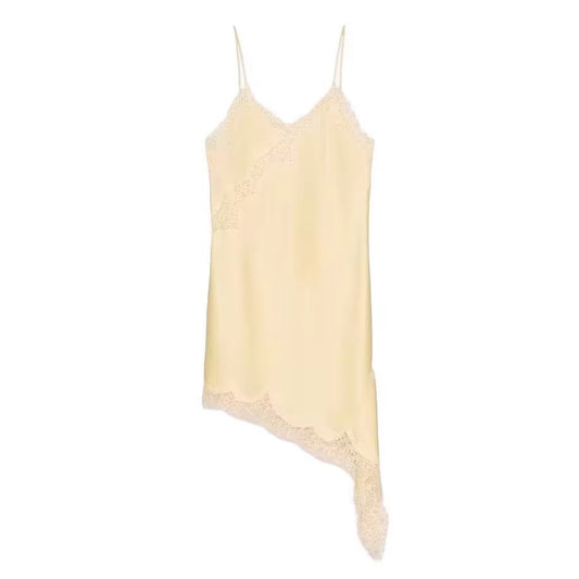Blush Blossom Asymmetrical Lace Camisole