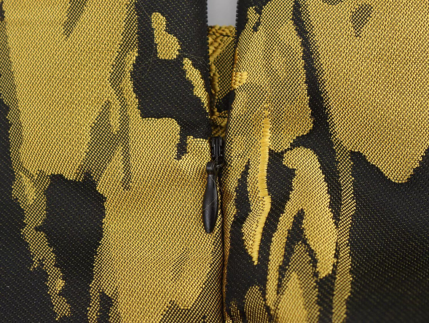 Golden Bloom Cutout Midi Dress