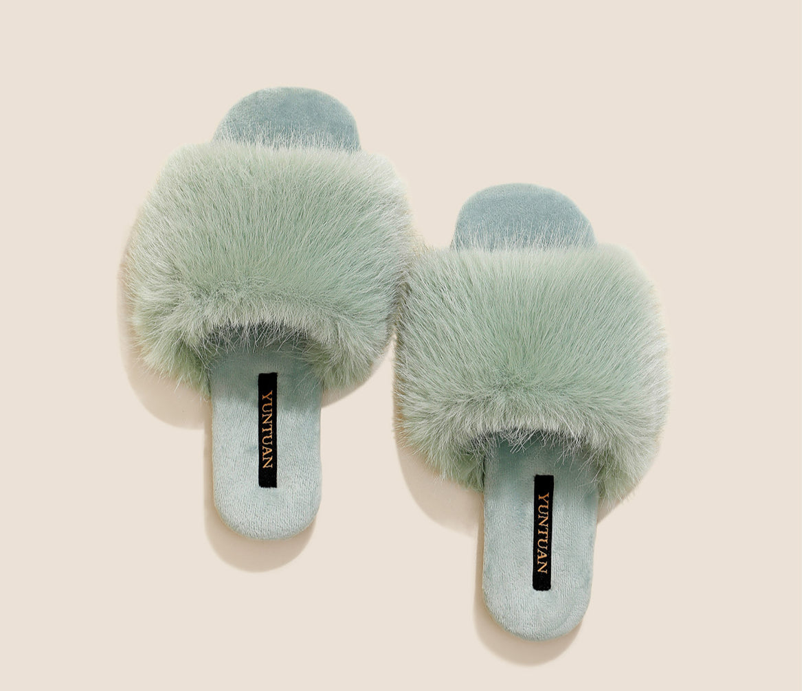 Luxe Faux Fur Slide Slippers