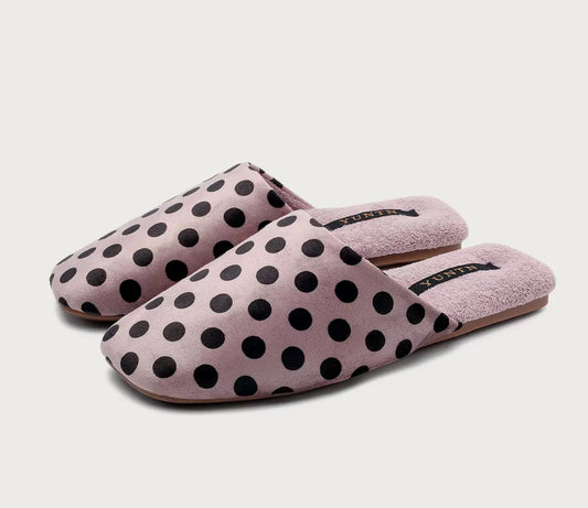 The Polka Charm Lounge Mules
