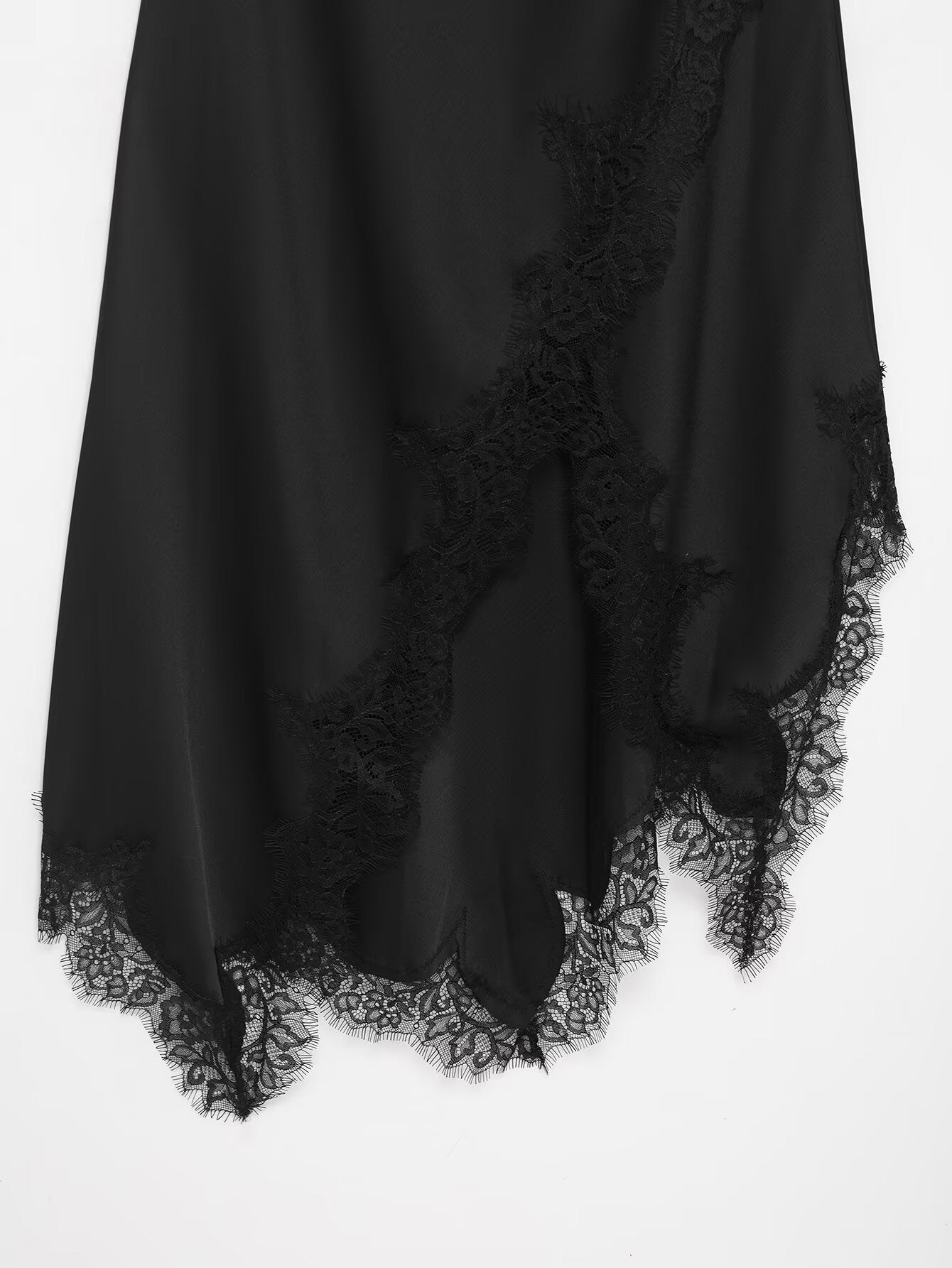 Cascade Lace Slip Dress