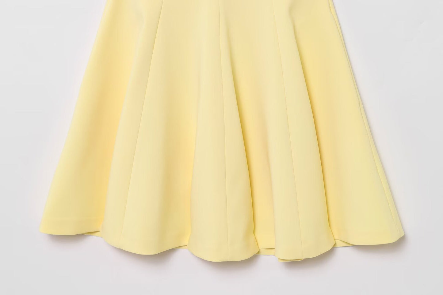 Yellow Glow Halter Mini Dress