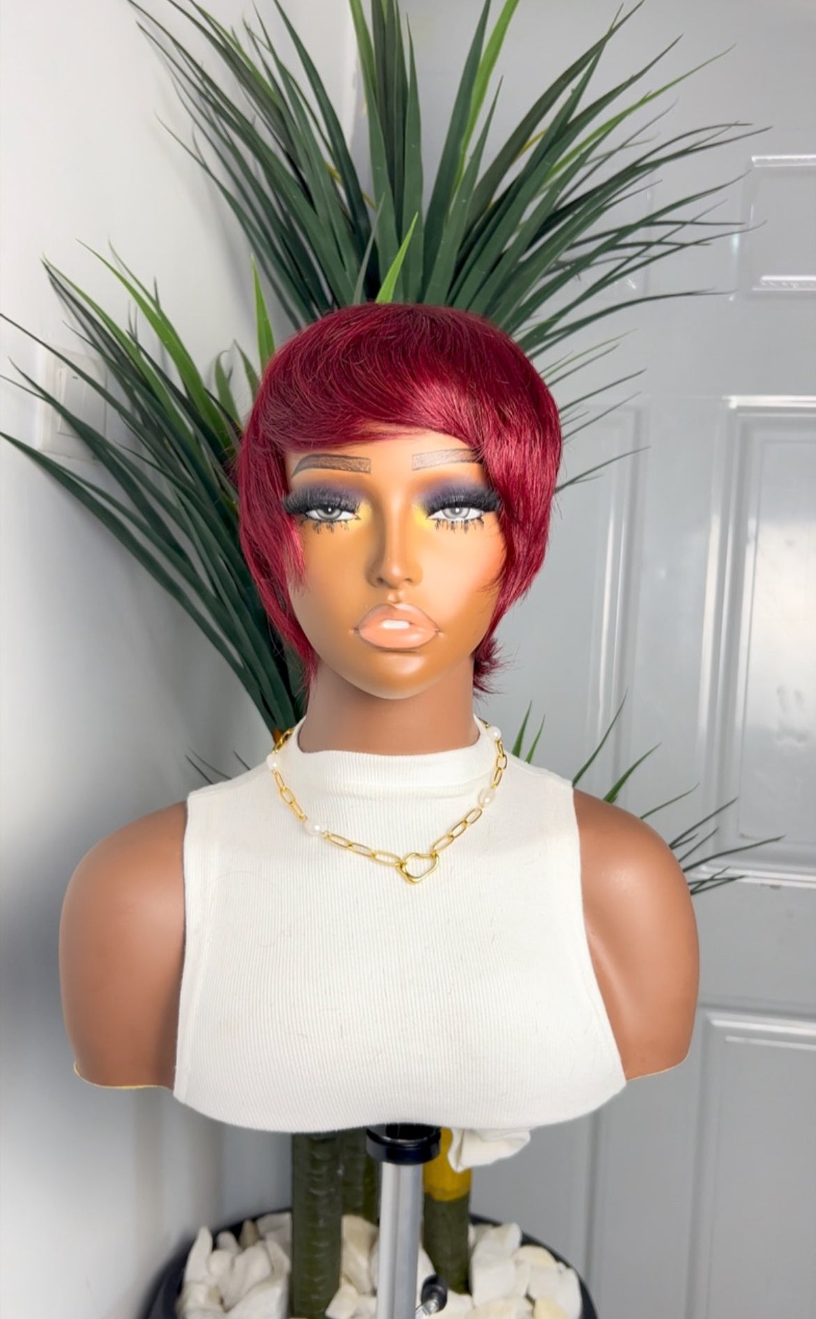 Wig Ruby | Human Hair Pixie Wig