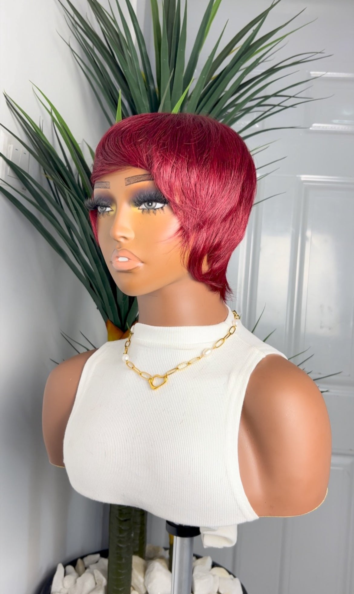 Wig Ruby | Human Hair Pixie Wig
