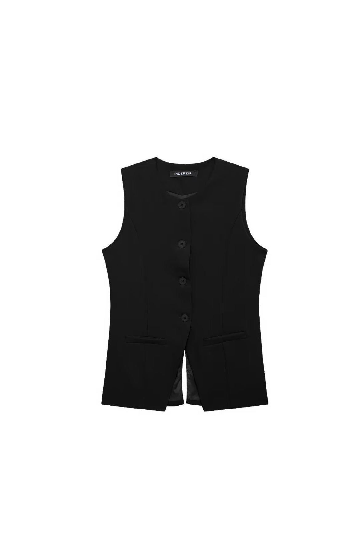 Chic Sleeveless Blazer & Shorts Set