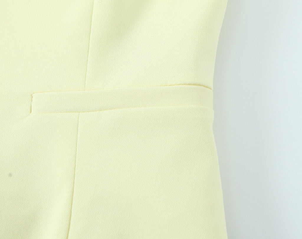 2-Piece Suit Set - Lemon Yellow