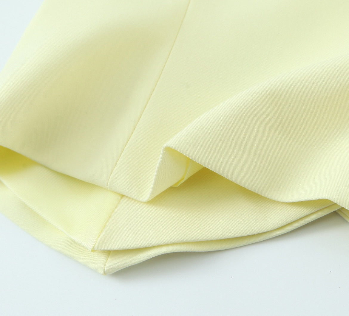2-Piece Suit Set - Lemon Yellow