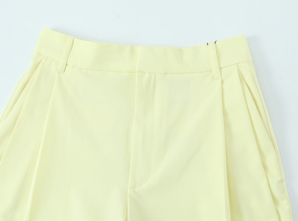 2-Piece Suit Set - Lemon Yellow