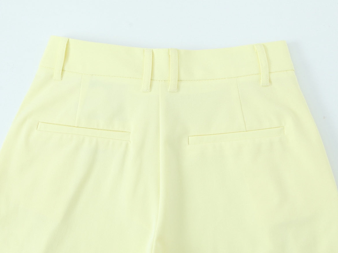 2-Piece Suit Set - Lemon Yellow