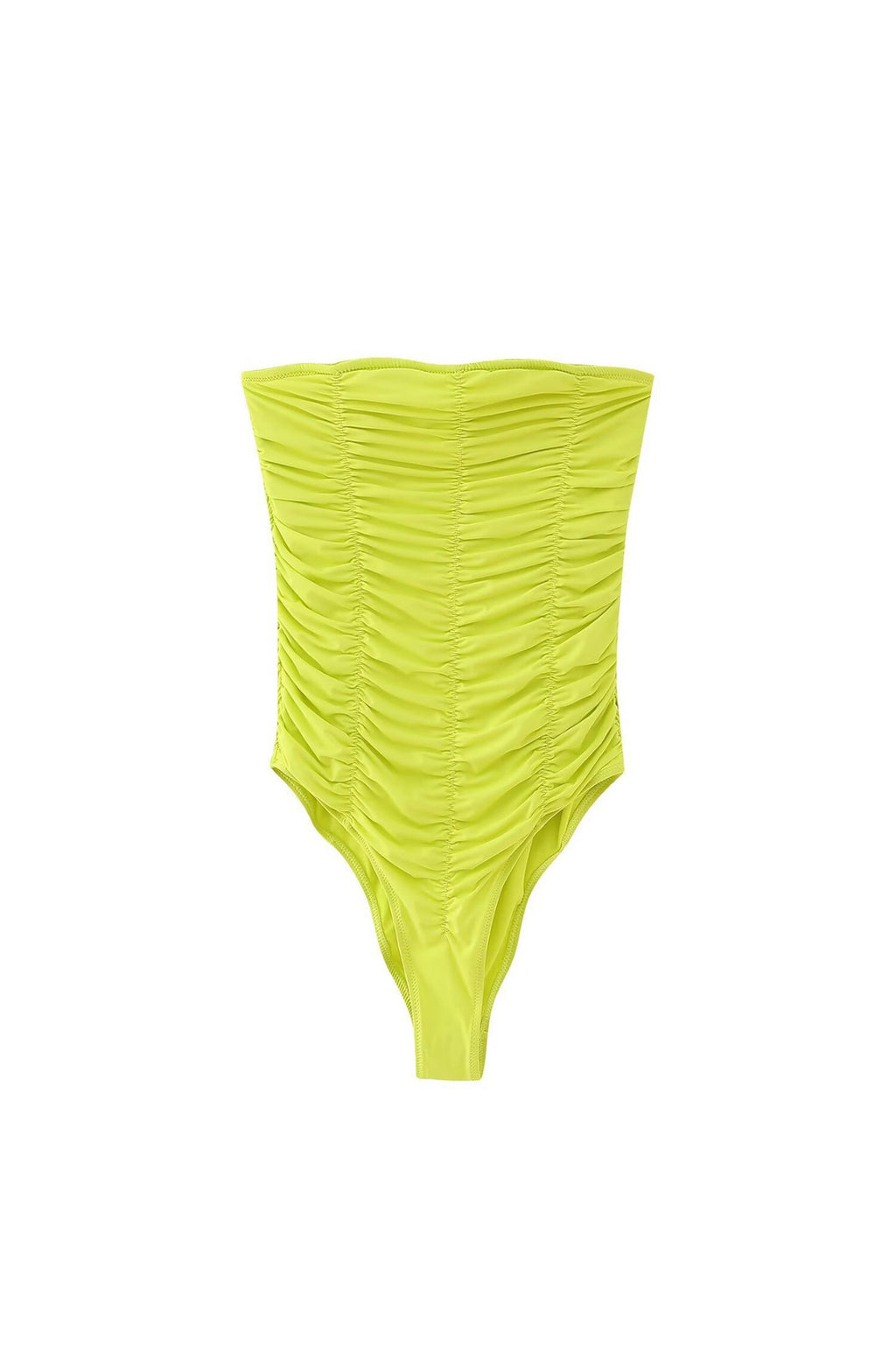 Lime Ruched Bodysuit