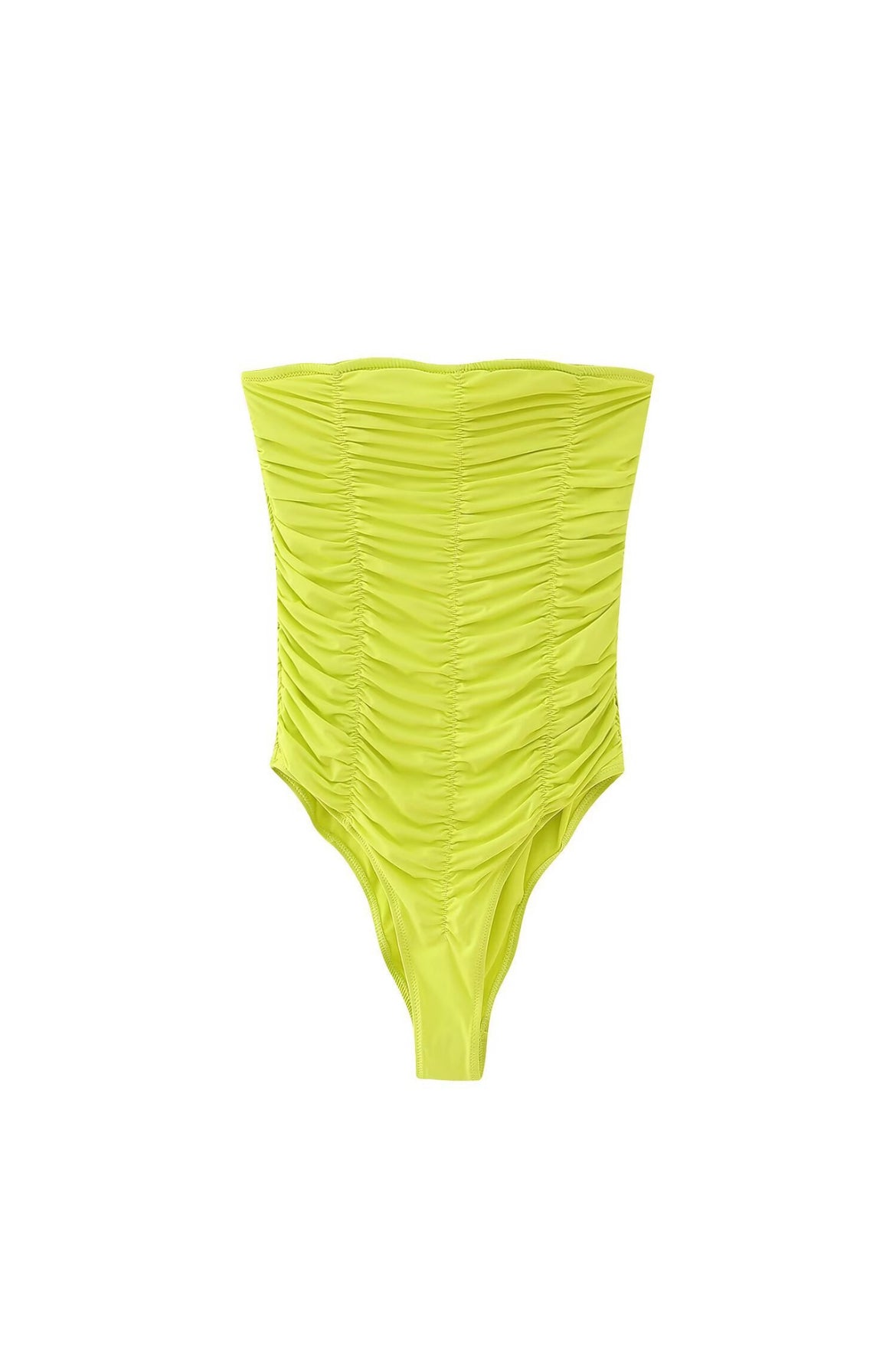 Lime Ruched Bodysuit