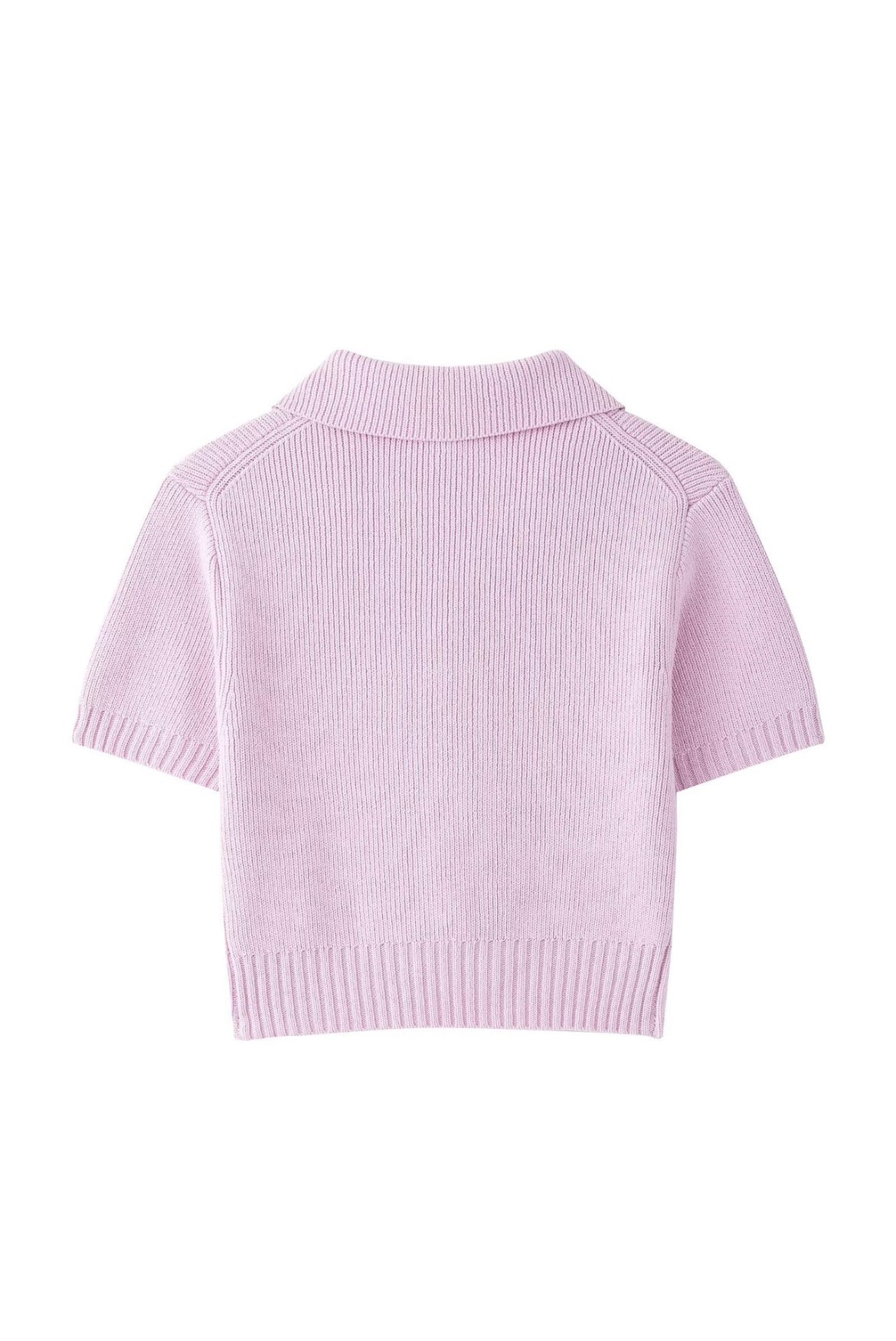 Casual Short-Sleeved Knitted Shirt