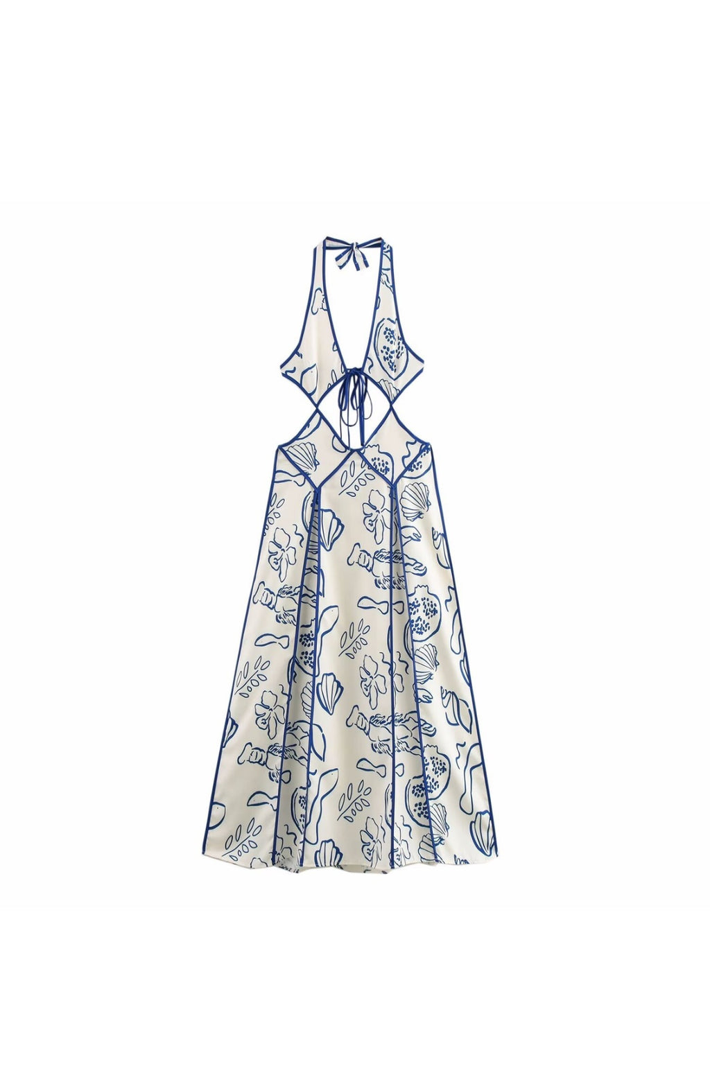 Halter Cut-Out Maxi Dress