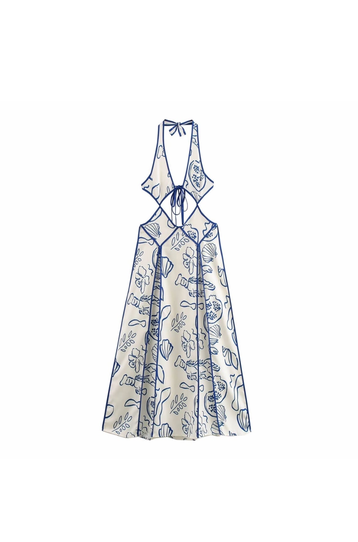 Halter Cut-Out Maxi Dress