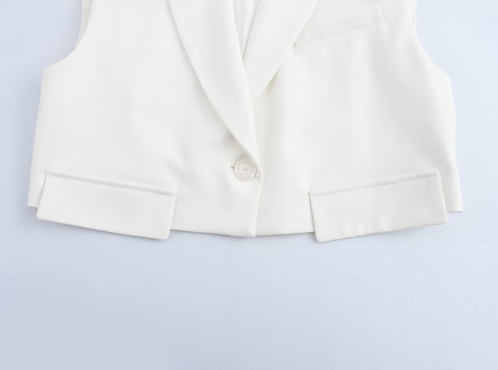 Sleeveless V-neck Two-Piece