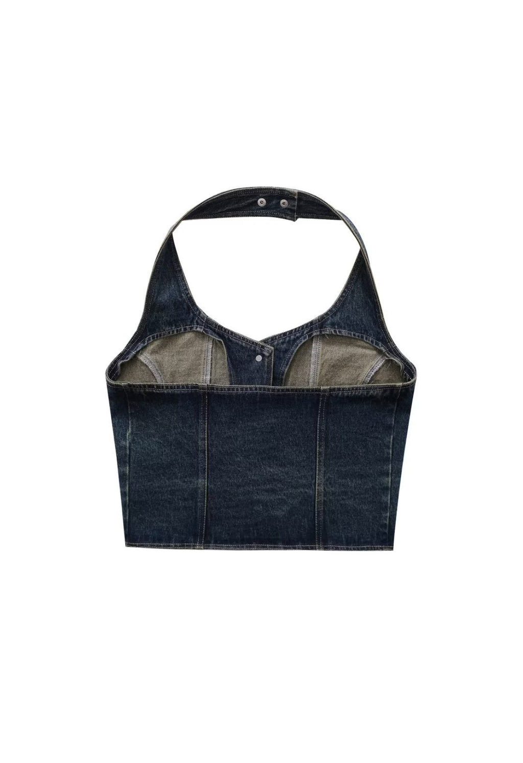 Denim Halter Neck