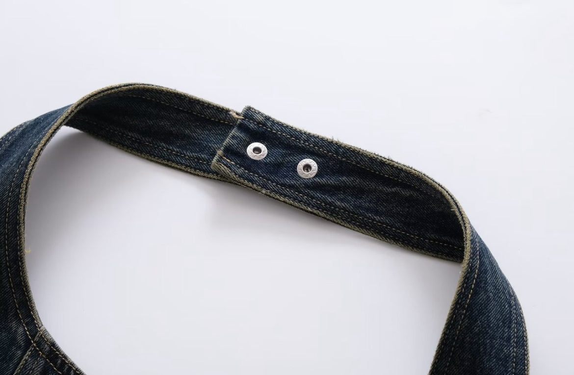 Denim Halter Neck