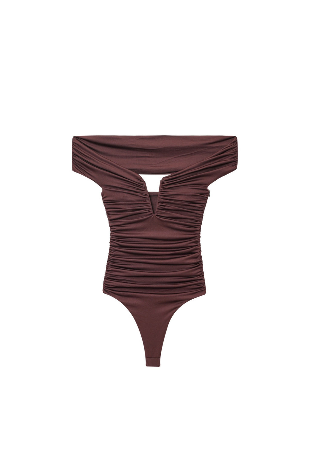 Off-Shoulder Ruched Bodysuit