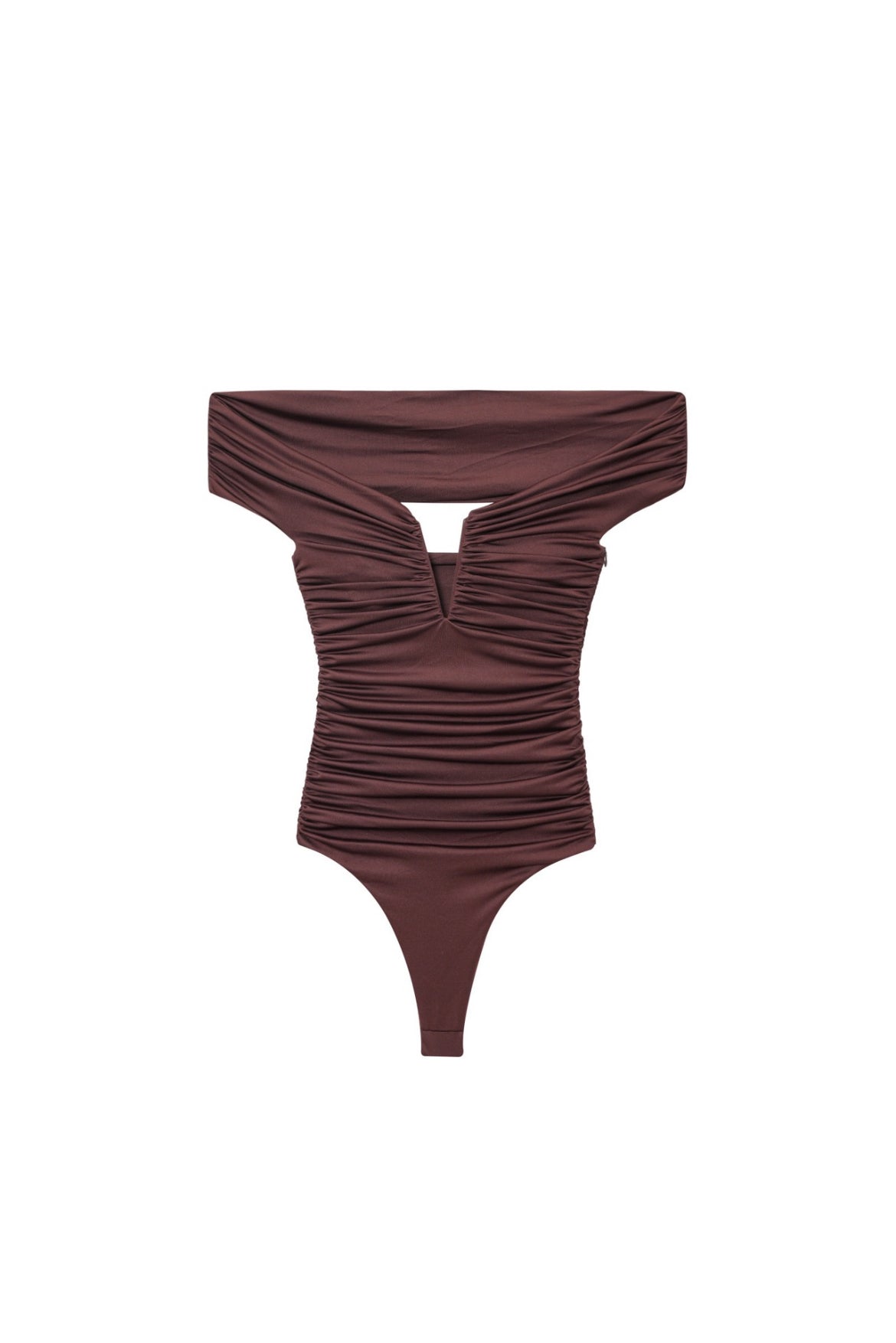 Off-Shoulder Ruched Bodysuit