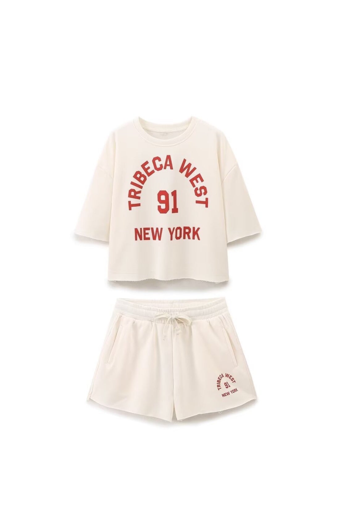Tribeca West Graphic Tee and Shorts Set
