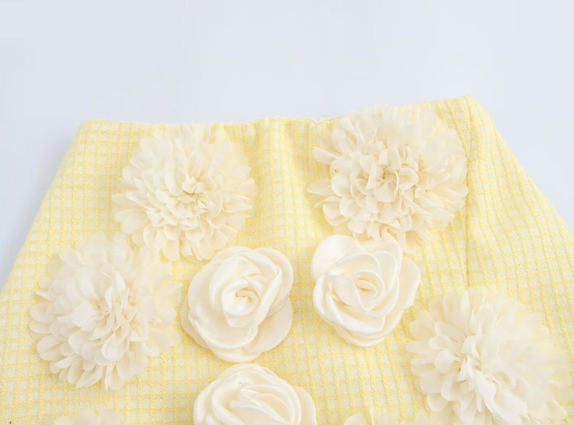 Textured Mini Skirt