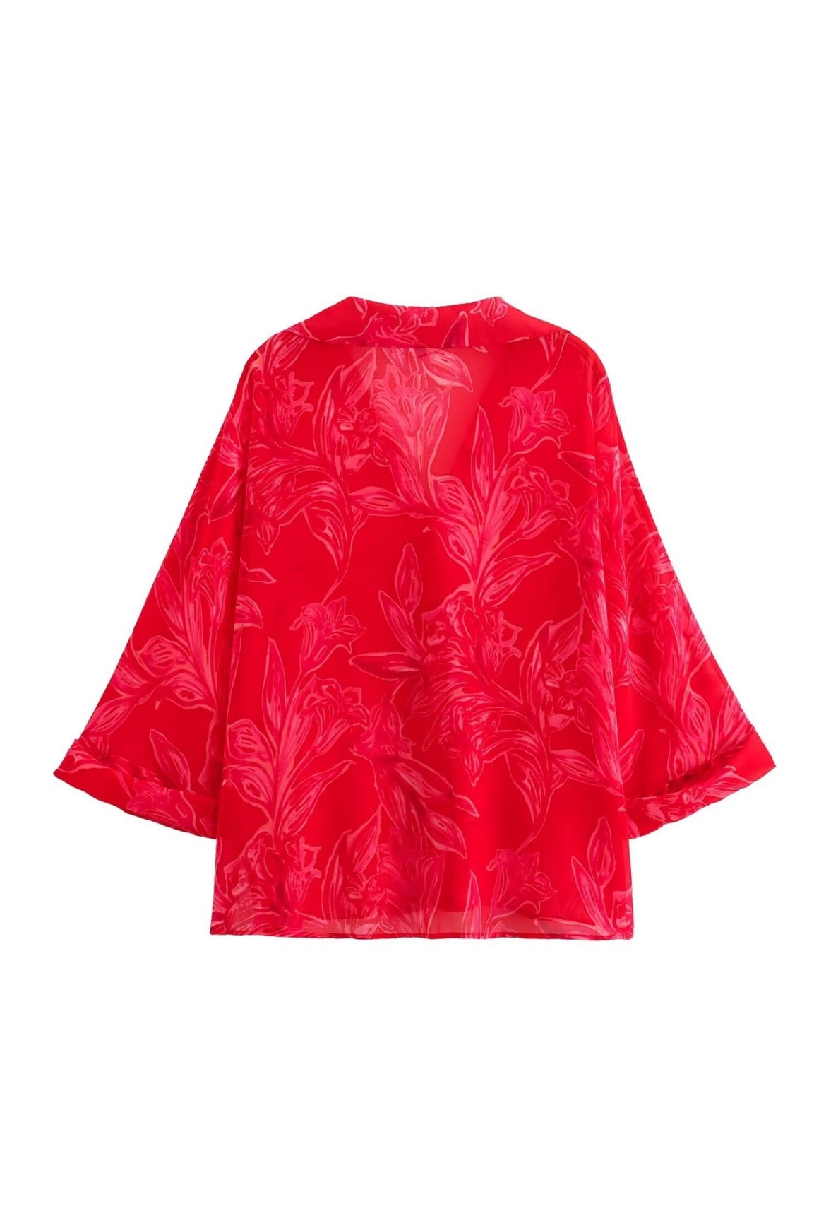 Tropical Bloom Oversized Shirt
