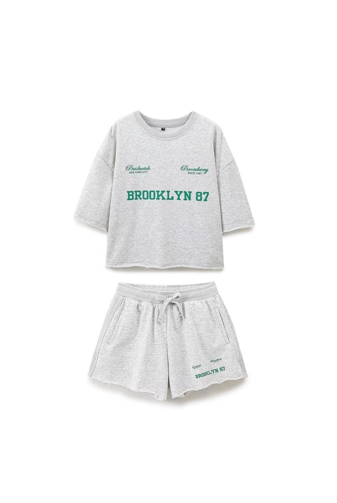 Brooklyn Round Neck Tee  and Shorts Set