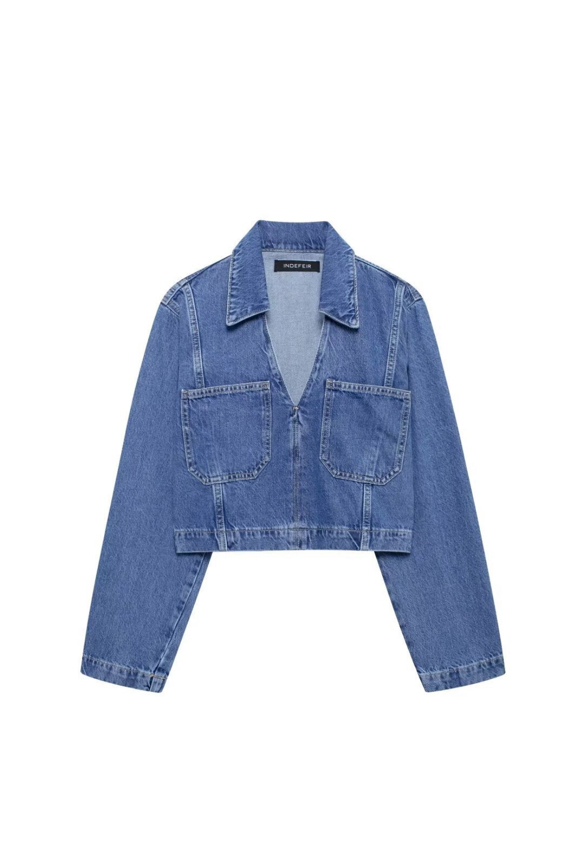 French Style Denim Top