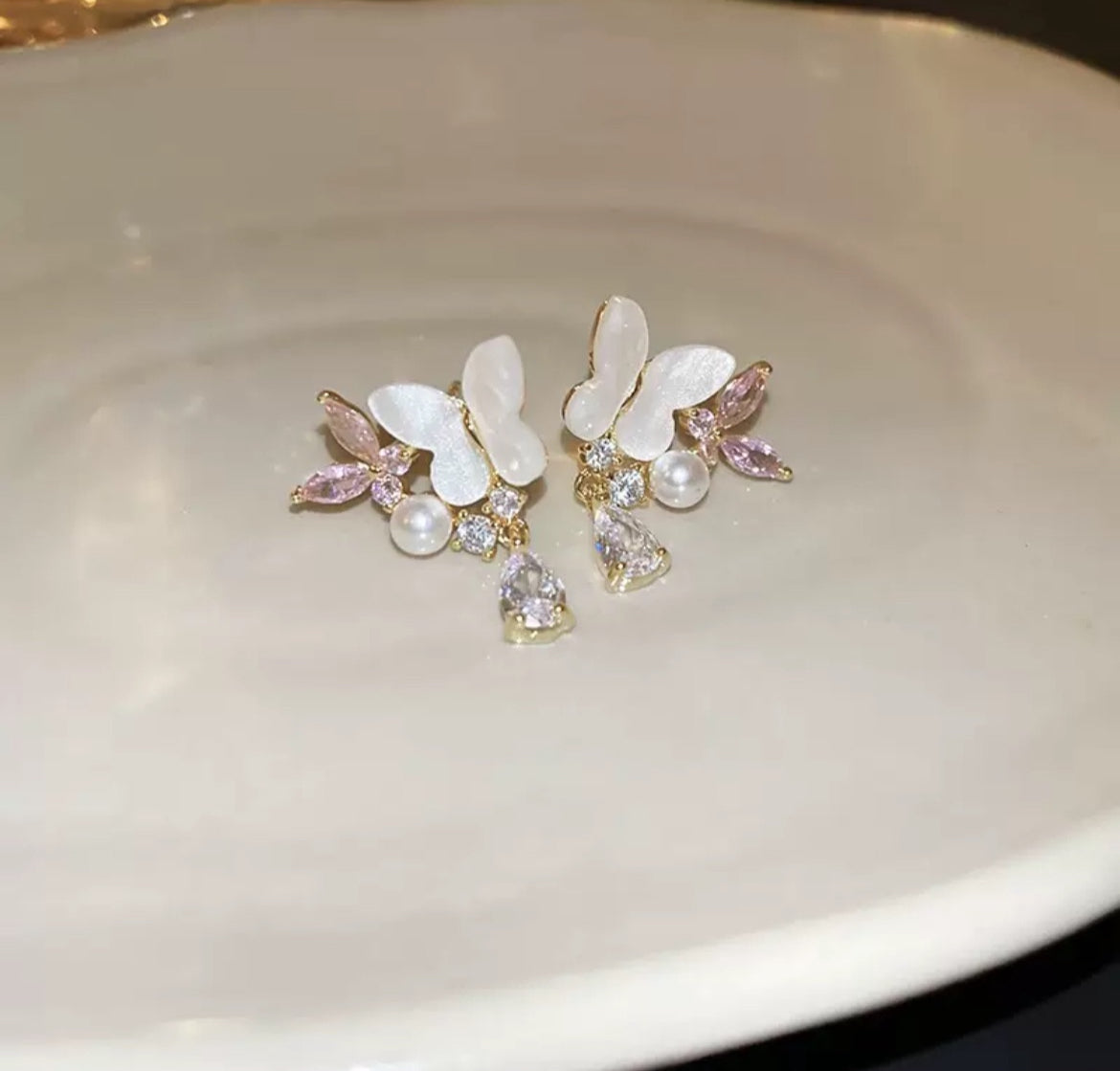 Butterfly Crystal Earrings