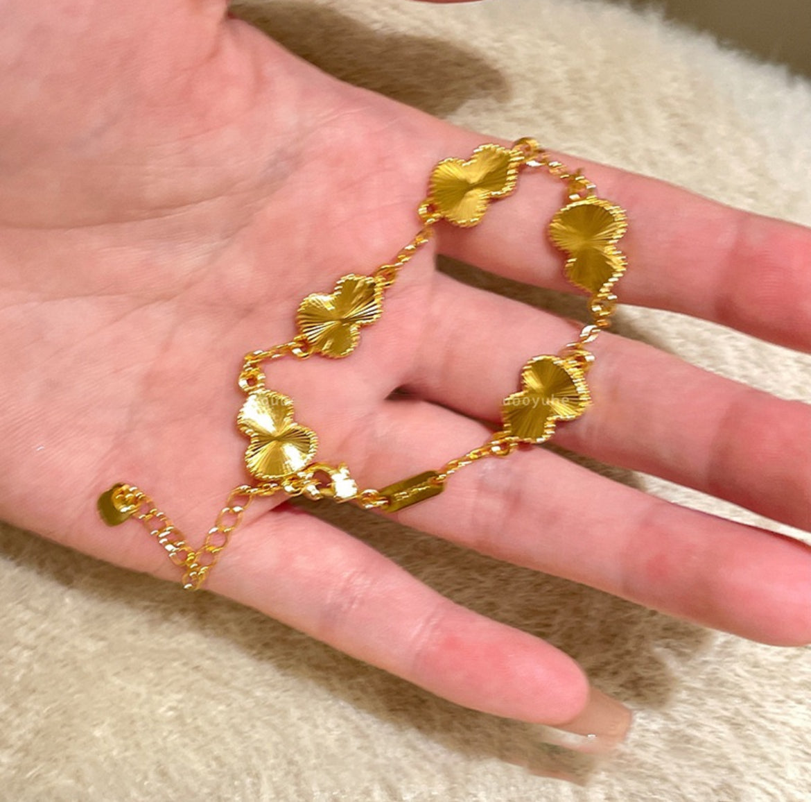 Multi Clover Gold Bracelet