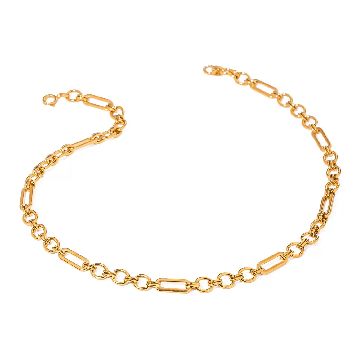 Bold Gold Link Chain Necklace