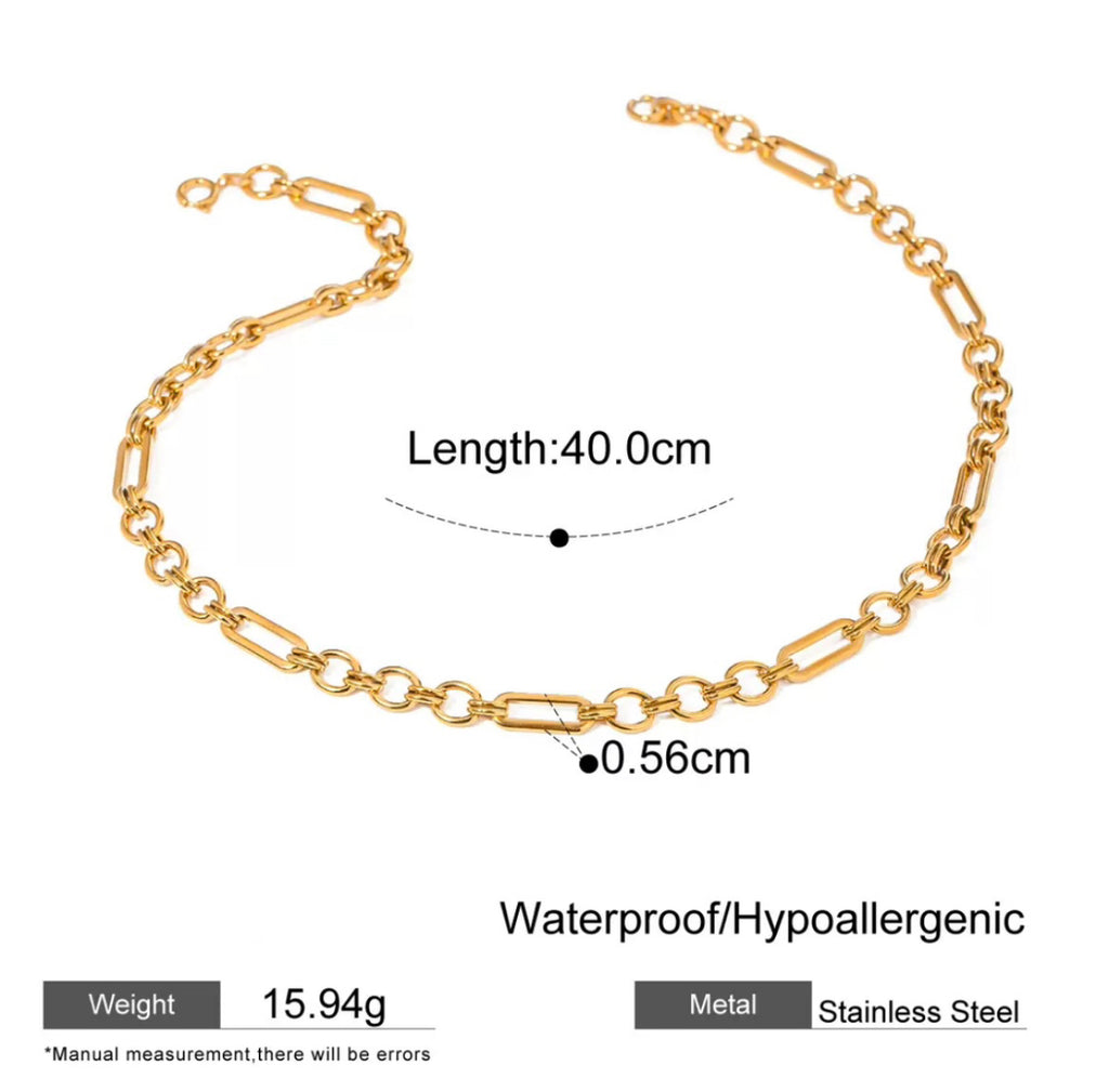 Bold Gold Link Chain Necklace