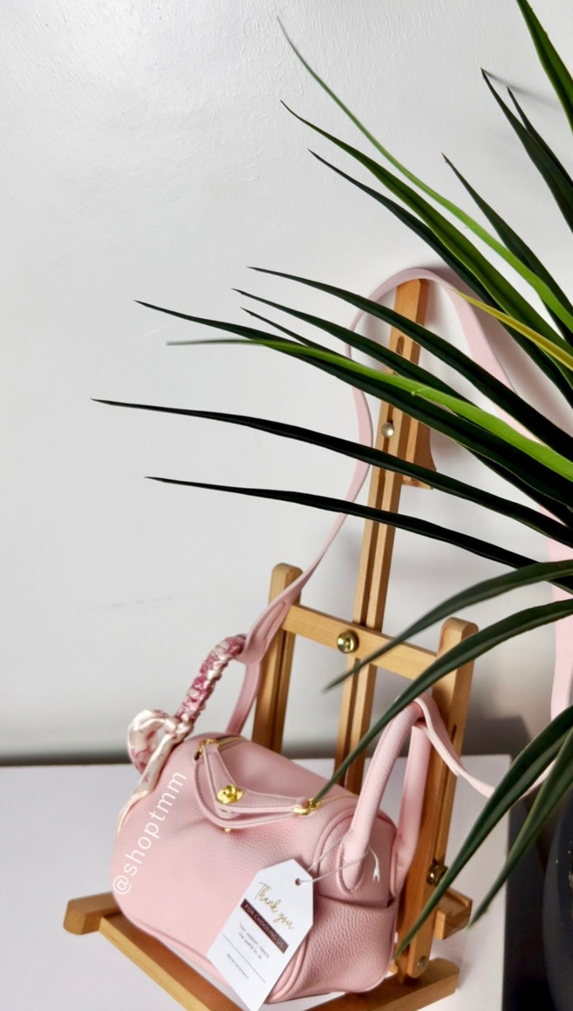 Blush Pink Barrel Handbag