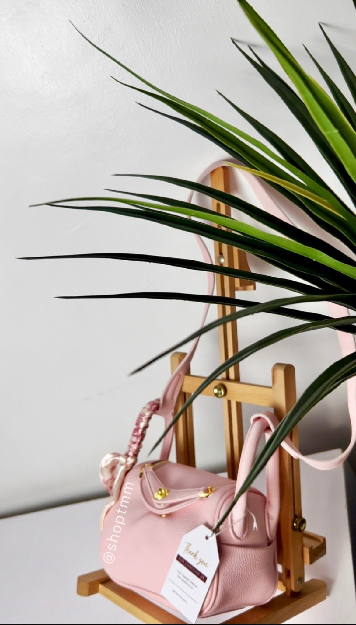 Blush Pink Barrel Handbag