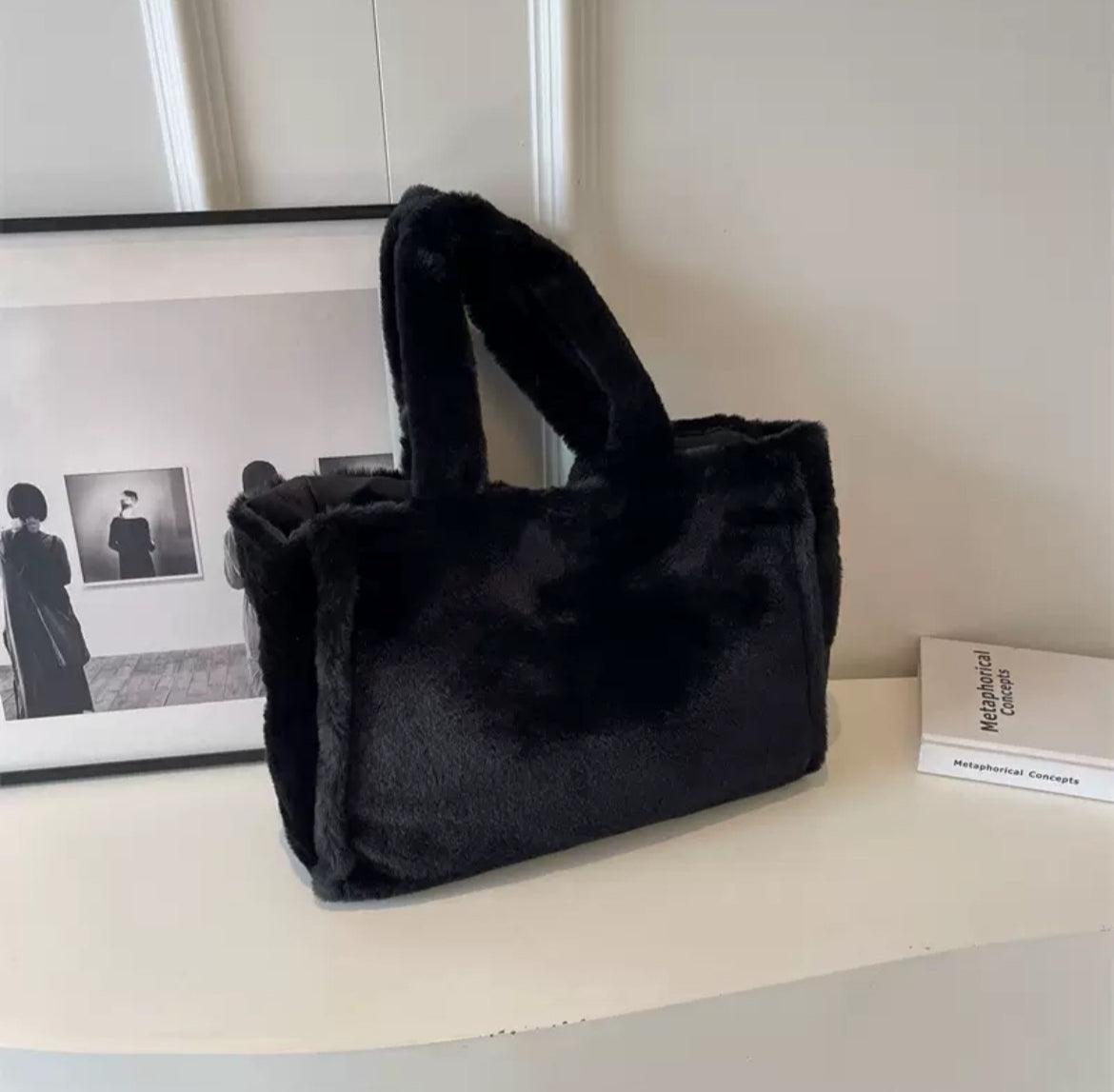 Plush Fur Tote Bag