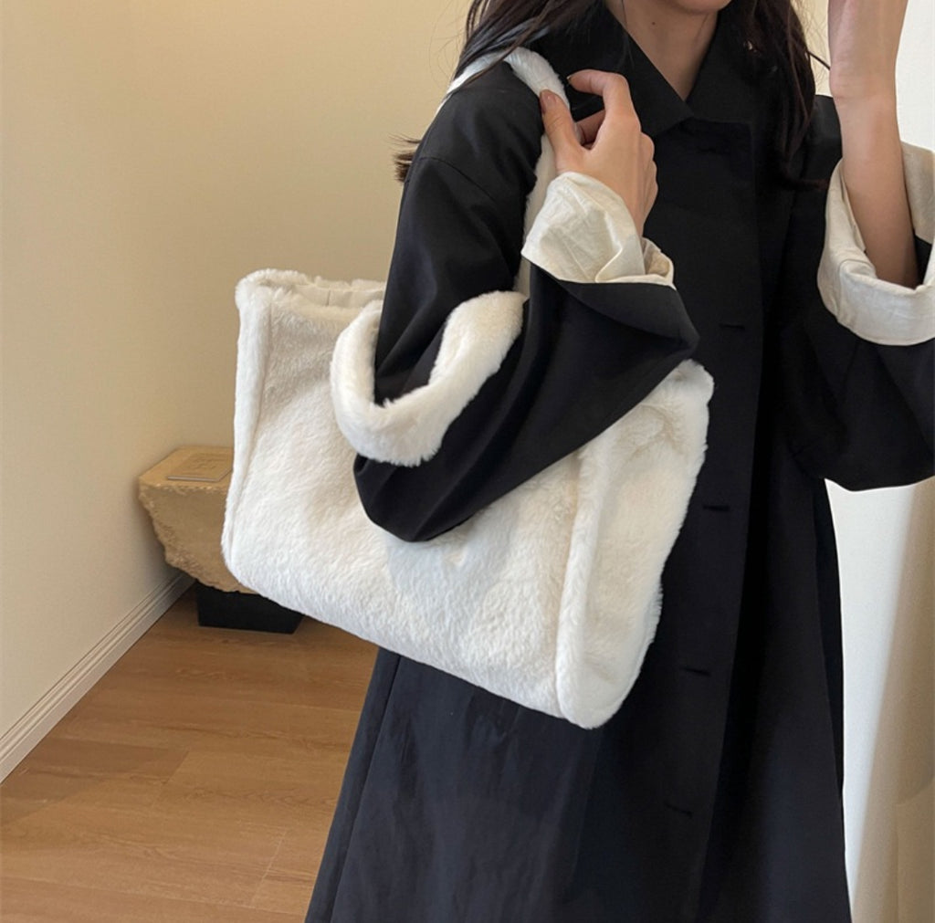 Plush Fur Tote Bag