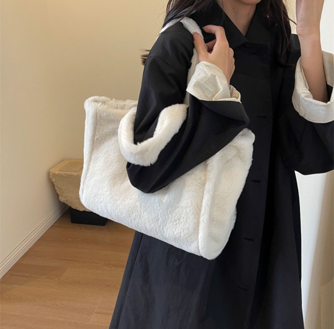 Plush Fur Tote Bag