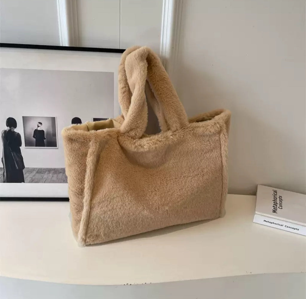 Plush Fur Tote Bag