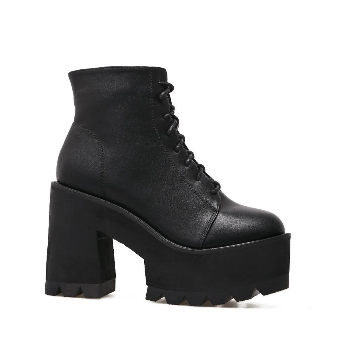 Chunky Lace-Up Platform Boots
