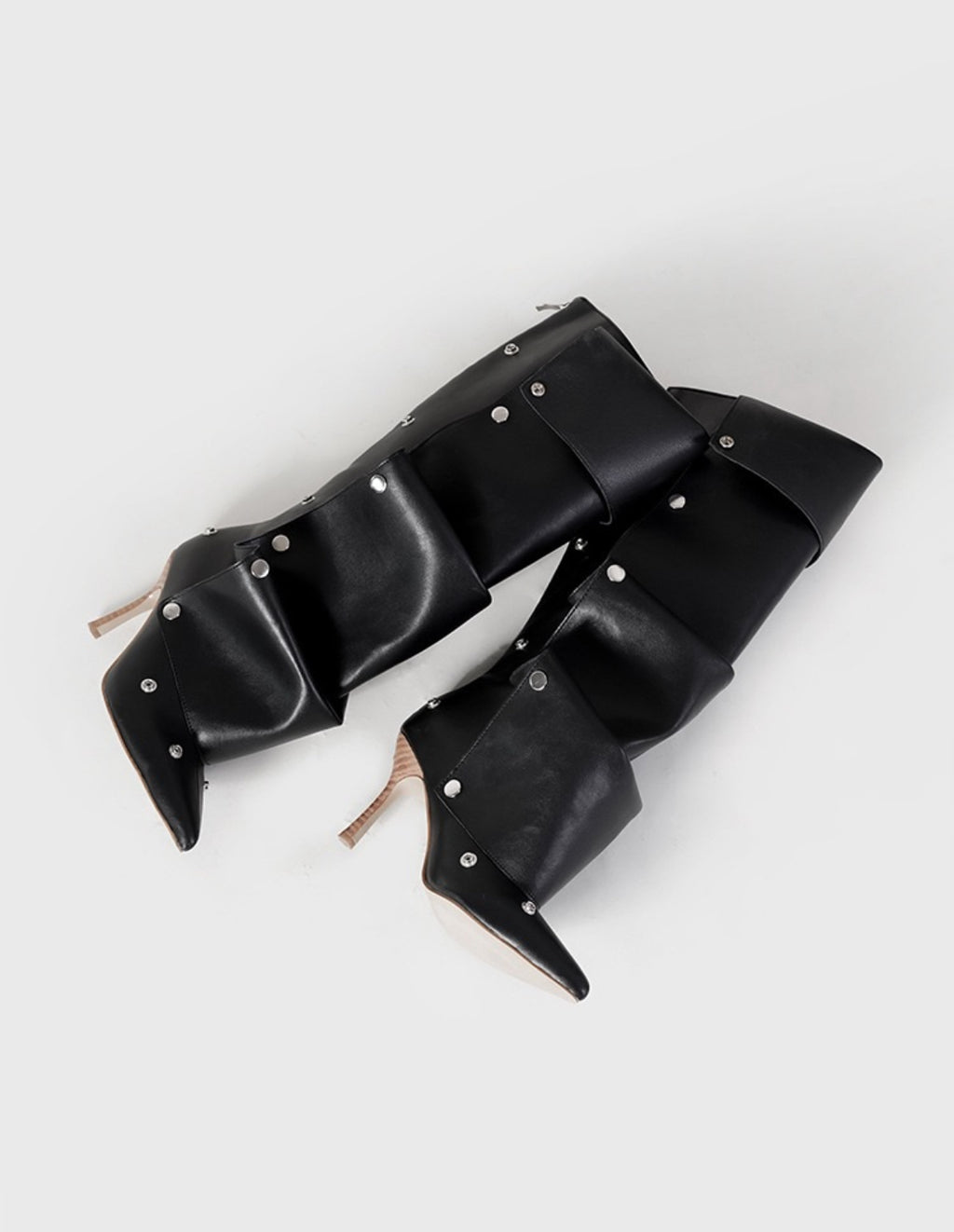 Avant-Garde Layered Leather Boot