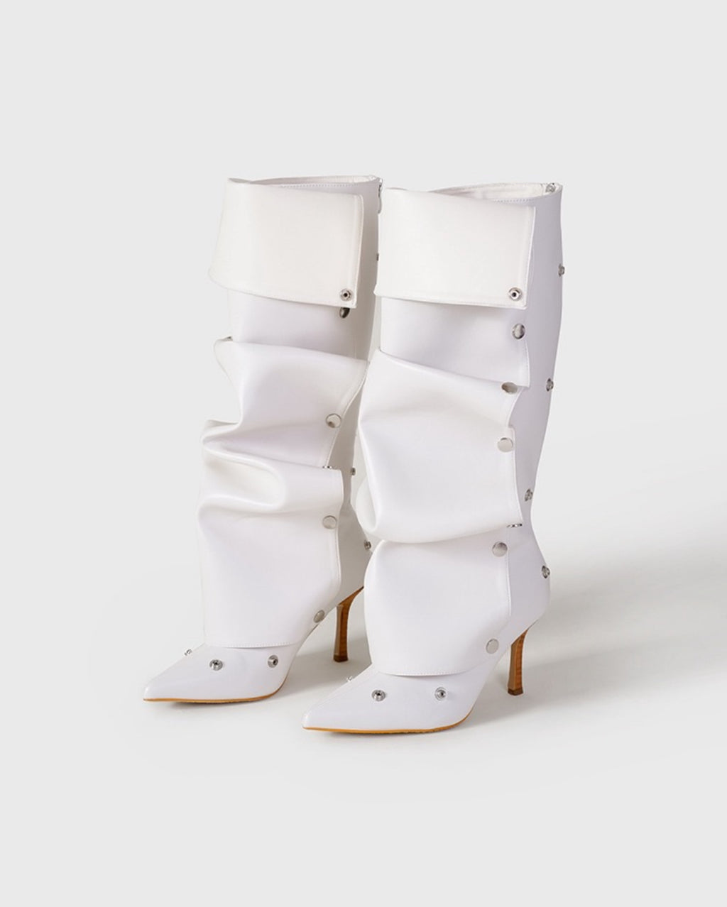 Avant-Garde Layered Leather Boot