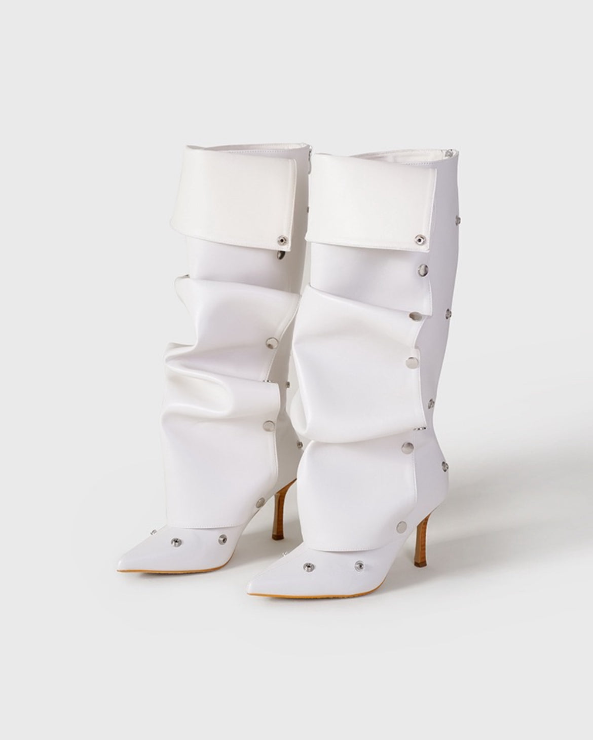 Avant-Garde Layered Leather Boot