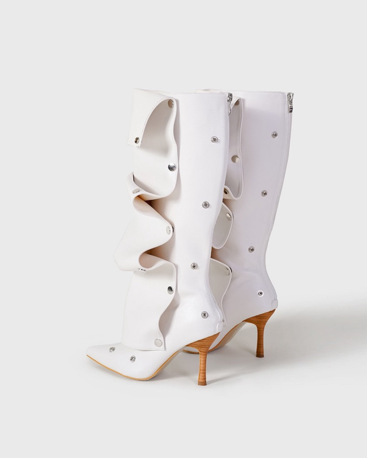 Avant-Garde Layered Leather Boot
