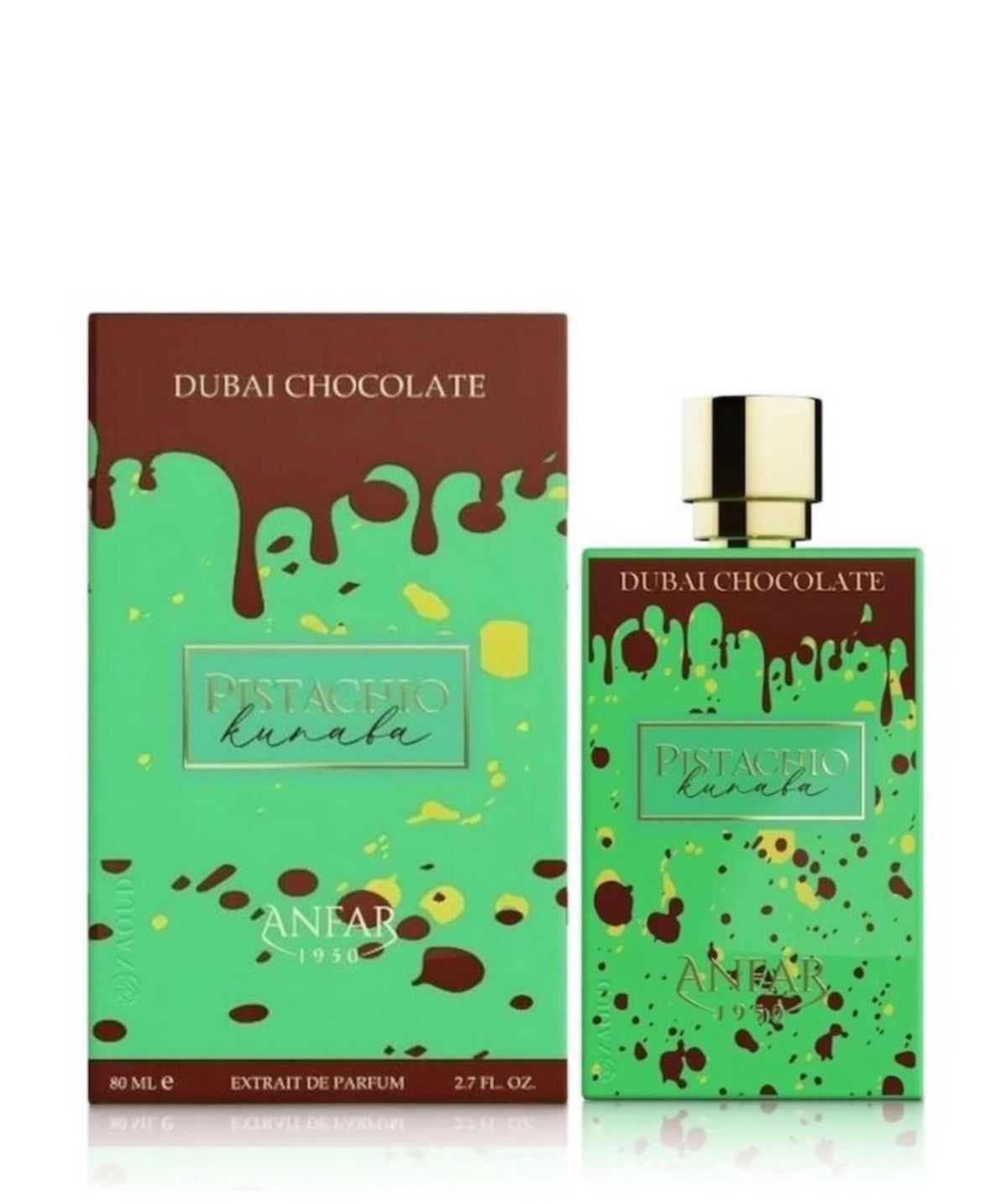 Anfar 1950 Pistachio Kunafa Dubai Chocolate EDP 80ml