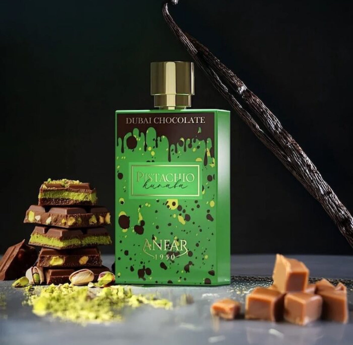 Anfar 1950 Pistachio Kunafa Dubai Chocolate EDP 80ml